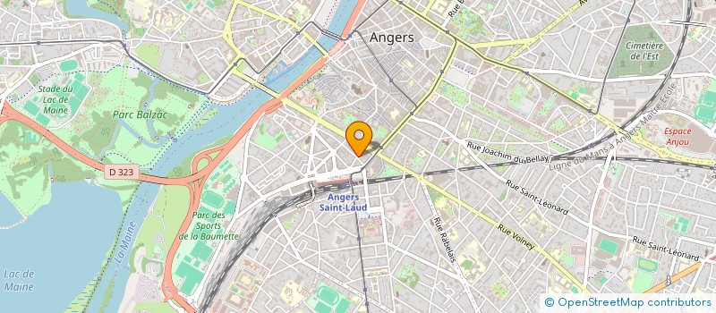 localisation de l'entreprise ATELIER BILOBA - ARCHITECTURE ET DESIGN  SAINTE-GEMMES-SUR-LOIRE