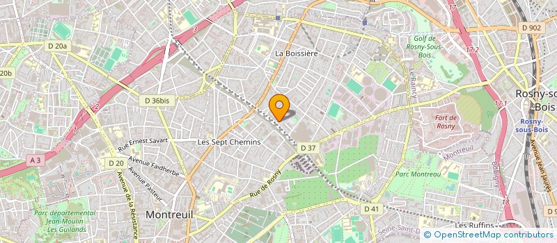 localisation de l'entreprise ATELIER BIOMES à MONTREUIL