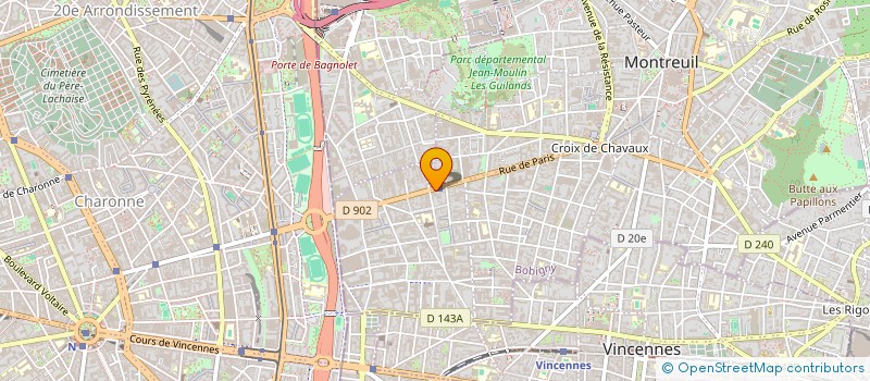 localisation de l'entreprise ATELIER BLEU à MONTREUIL
