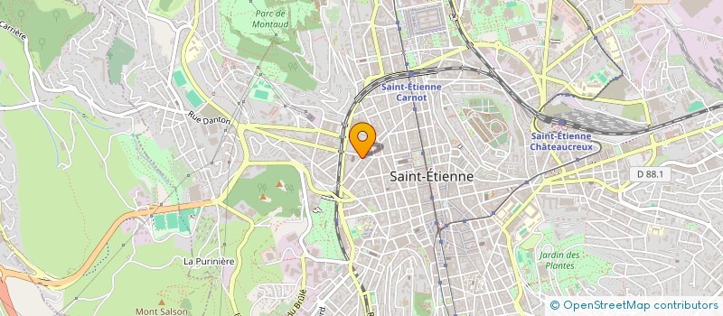 localisation de l'entreprise ATELIER BLEU CHRYSALIDE  SAINT-ETIENNE