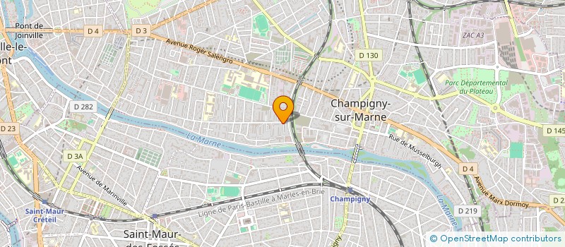localisation de l'entreprise ATELIER BLP à CHAMPIGNY-SUR-MARNE