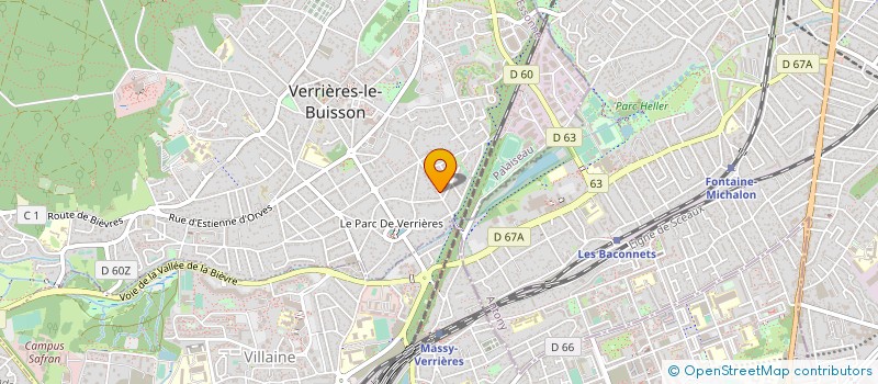 localisation de l'entreprise ATELIER BOCAGES à VERRIERES-LE-BUISSON