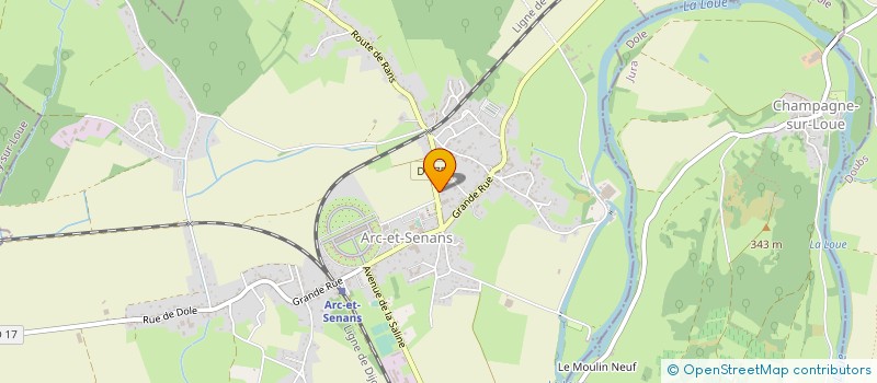 localisation de l'entreprise ATELIER BOIS à ARC-ET-SENANS