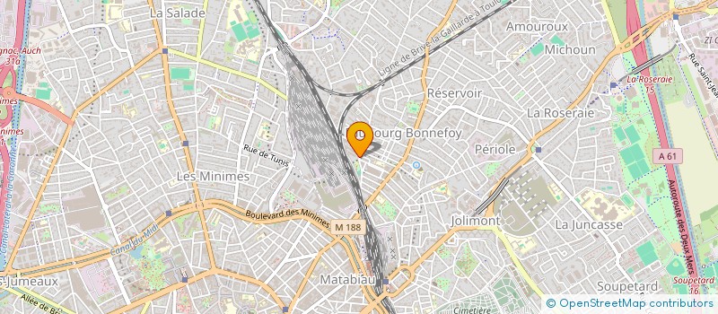 localisation de l'entreprise ATELIER BOIS ASSOCIATIF  TOULOUSE