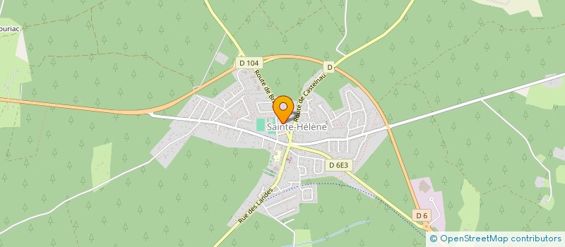 localisation de l'entreprise ATELIER BOIS CONCEPT 33  SAINTE-HELENE