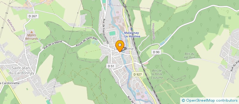 localisation de l'entreprise ATELIER BOIS CONCEPT  LE HOULME