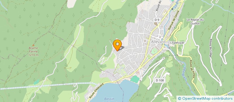 localisation de l'entreprise ATELIER BOIS CREATION  ALLEVARD