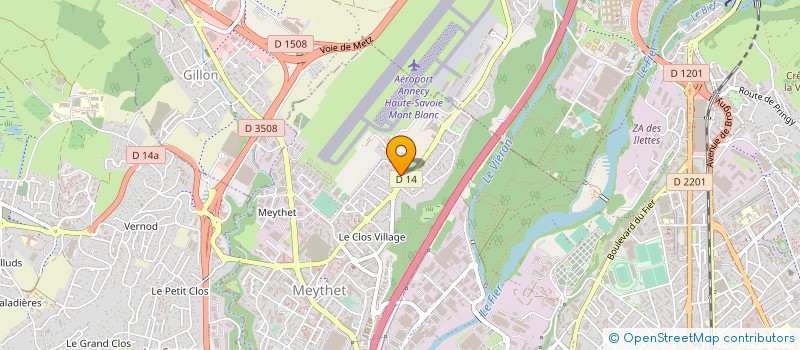 localisation de l'entreprise ATELIER BOIS & DESIGN  ANNECY