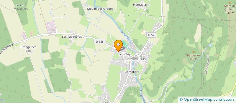 localisation de l'entreprise ATELIER BOIS LES POIS SONT ROUGES  MEILLONNAS