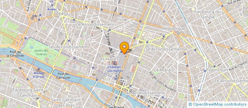 localisation de l'entreprise ATELIER BONNAMOUR à PARIS