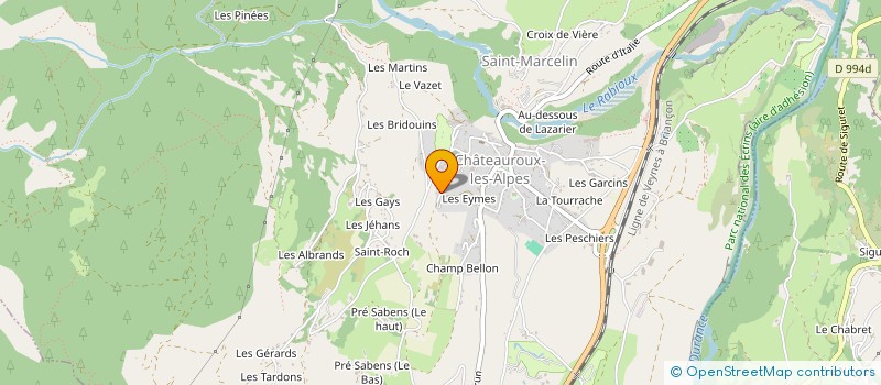 localisation de l'entreprise ATELIER BONNEVIE à CHATEAUROUX-LES-ALPES