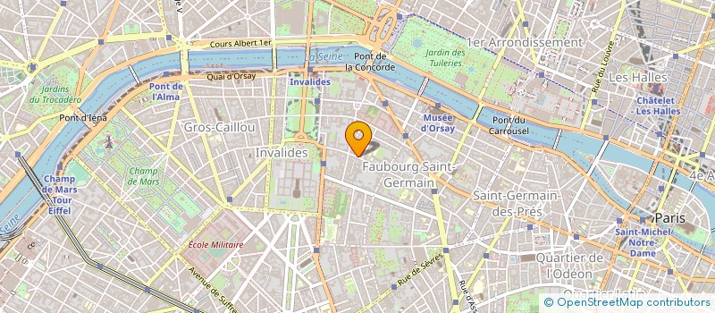 localisation de l'entreprise ATELIER BOURGOGNE à PARIS