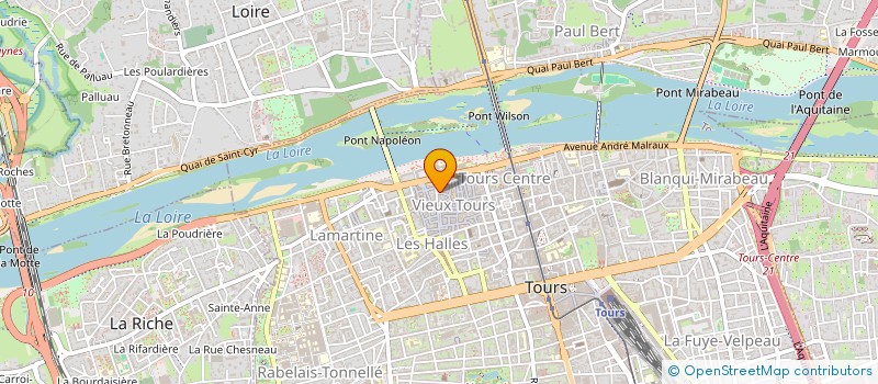 localisation de l'entreprise ATELIER BOURLOIS  TOURS