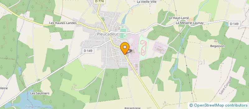 localisation de l'entreprise ATELIER BOURNIGAL à PLEUCADEUC
