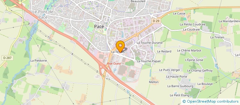 localisation de l'entreprise ATELIER BOUVIER ENVIRONNEMENT  PACE