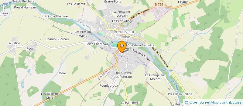 localisation de l'entreprise ATELIER BOYER  PREUILLY-SUR-CLAISE