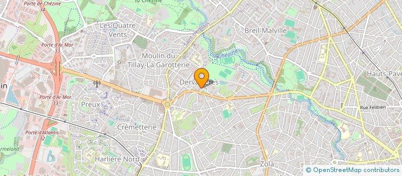 localisation de l'entreprise ATELIER BRICOLAGE DES DERVALLIERES à NANTES