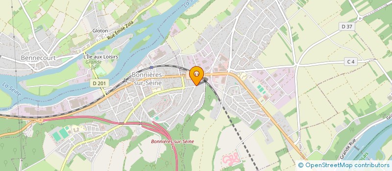 localisation de l'entreprise ATELIER BRUNO ROQUES  BONNIERES-SUR-SEINE