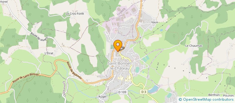 localisation de l'entreprise ATELIER BULLE  SAINT-BONNET-LE-CHATEAU