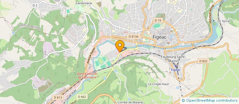 localisation de l'entreprise ATELIER BULLES FIGEACOISE à FIGEAC