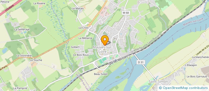 localisation de l'entreprise ATELIER BUREAUTIQUE CONSEIL  MAUVES-SUR-LOIRE