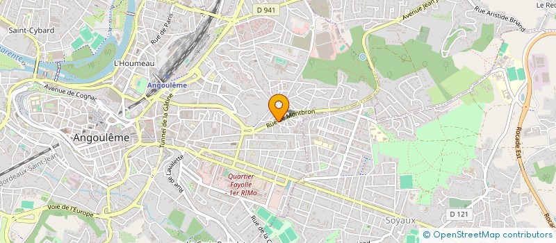 localisation de l'entreprise ATELIER BUVARD à ANGOULEME