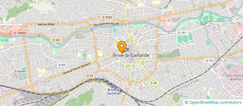 localisation de l'entreprise ATELIER BZZ à BRIVE-LA-GAILLARDE