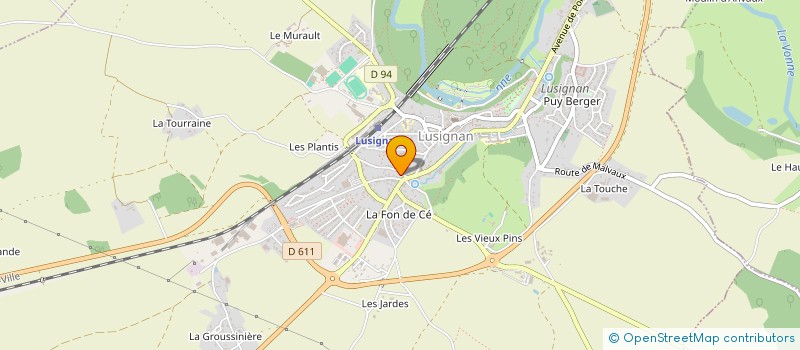 localisation de l'entreprise ATELIER C à LUSIGNAN
