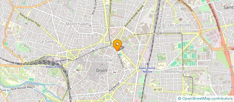 localisation de l'entreprise ATELIER C.A.L.C. - ATELIER CONCEPTION ARCHITECTURALE LANCE CAPILLON  DIJON