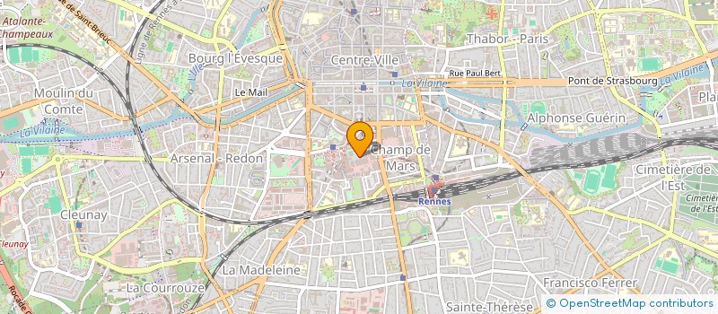 localisation de l'entreprise ATELIER C A L'INTERIEUR-K1 SARL  RENNES