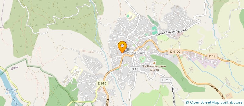 localisation de l'entreprise ATELIER  C'EST A DIRE  FORCALQUIER