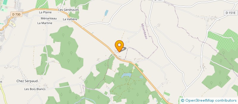 localisation de l'entreprise ATELIER - C'EST EN FORGEANT  MIRAMBEAU