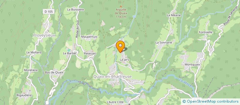 localisation de l'entreprise ATELIER CADRATIN  QUAIX-EN-CHARTREUSE