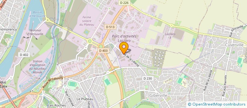 localisation de l'entreprise ATELIER CAENNAIS D'OXYCOUPAGE ET DE PLASMA  GIBERVILLE