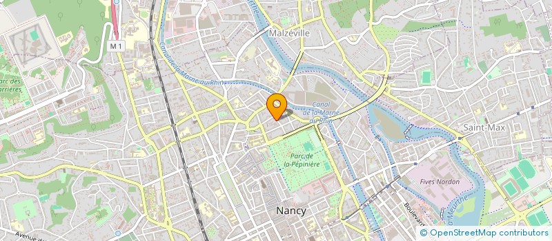 localisation de l'entreprise ATELIER CAILLEAUD JOLIOT SA ARCHITECTURE  NANCY