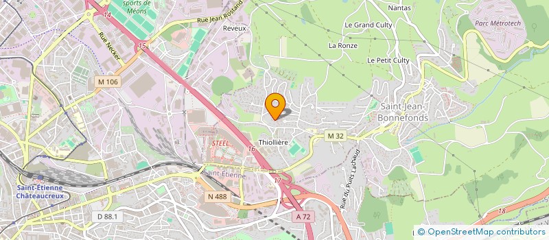 localisation de l'entreprise ATELIER CAKE & PATISSERIE  SAINT-JEAN-BONNEFONDS