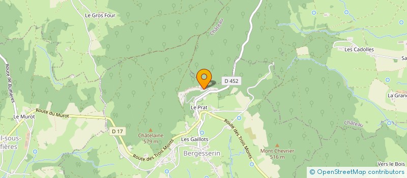 localisation de l'entreprise ATELIER CALAMINE  BERGESSERIN