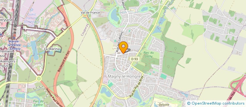 localisation de l'entreprise ATELIER CALI'OPTIC  MAGNY-LE-HONGRE