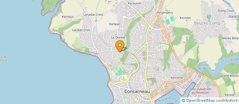 localisation de l'entreprise ATELIER CALIGO  CONCARNEAU