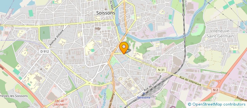 localisation de l'entreprise ATELIER CALLIOPE à SOISSONS
