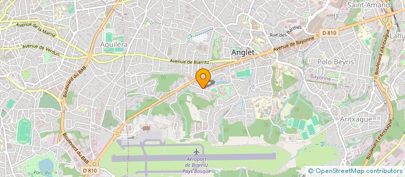 localisation de l'entreprise ATELIER CARM  ANGLET