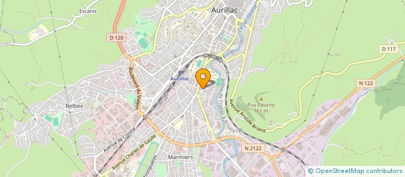 localisation de l'entreprise ATELIER CARRIER à AURILLAC