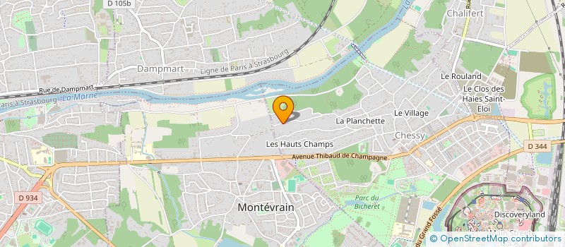 localisation de l'entreprise ATELIER CCF  VILLEVAUDE