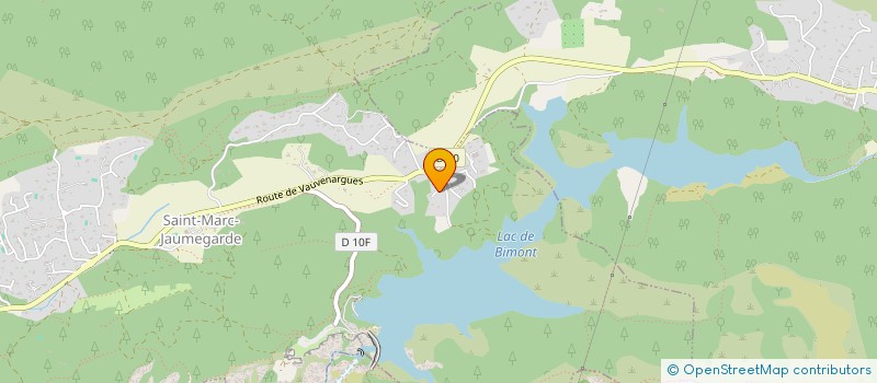 localisation de l'entreprise ATELIER CEZANNE  SAINT-MARC-JAUMEGARDE