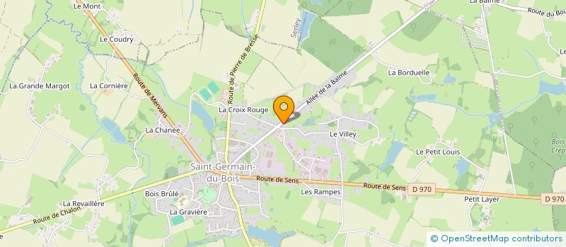 localisation de l'entreprise ATELIER CHANUSSOT  SAINT-GERMAIN-DU-BOIS