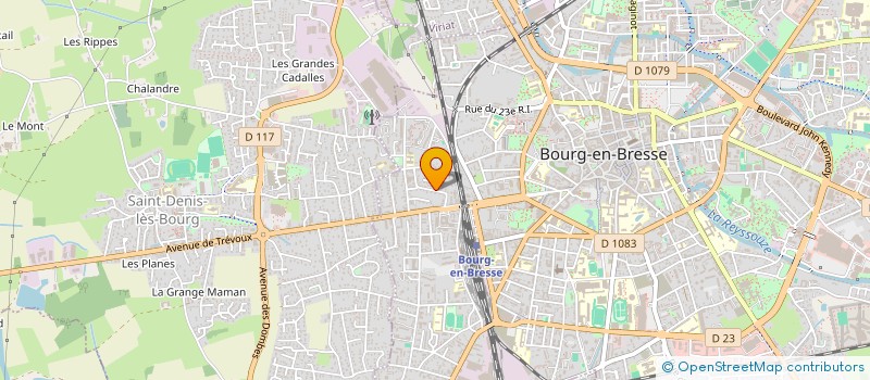 localisation de l'entreprise ATELIER CHARDON PAYSAGES  BOURG-EN-BRESSE