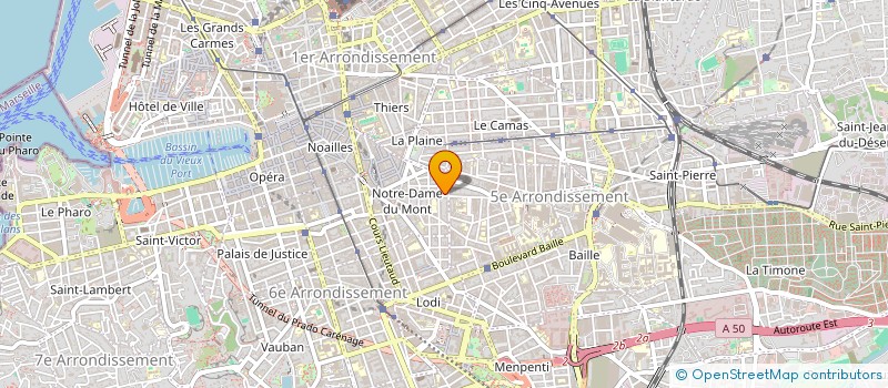 localisation de l'entreprise ATELIER CHARLIE  MARSEILLE 6EME