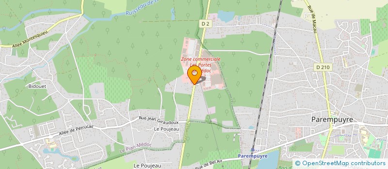 localisation de l'entreprise ATELIER CHARLINE  LE PIAN-MEDOC