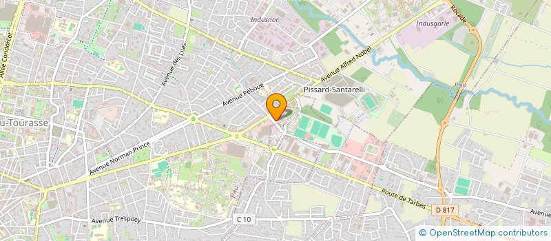 localisation de l'entreprise ATELIER CHASSE TIR 64 à PAU