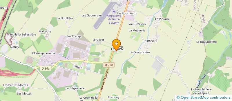 localisation de l'entreprise ATELIER CHAUDRONN REALIS INDUS PLASTIQ  SORIGNY